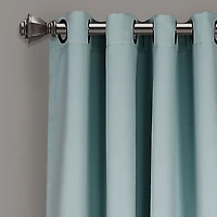 Blue Insulated Blackout Curtain Panel Set, 84 in.