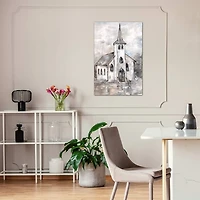 Gray Steeple Canvas Art Print
