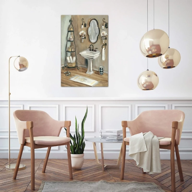 French Bath I Canvas Art Print