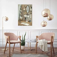 French Bath I Canvas Art Print