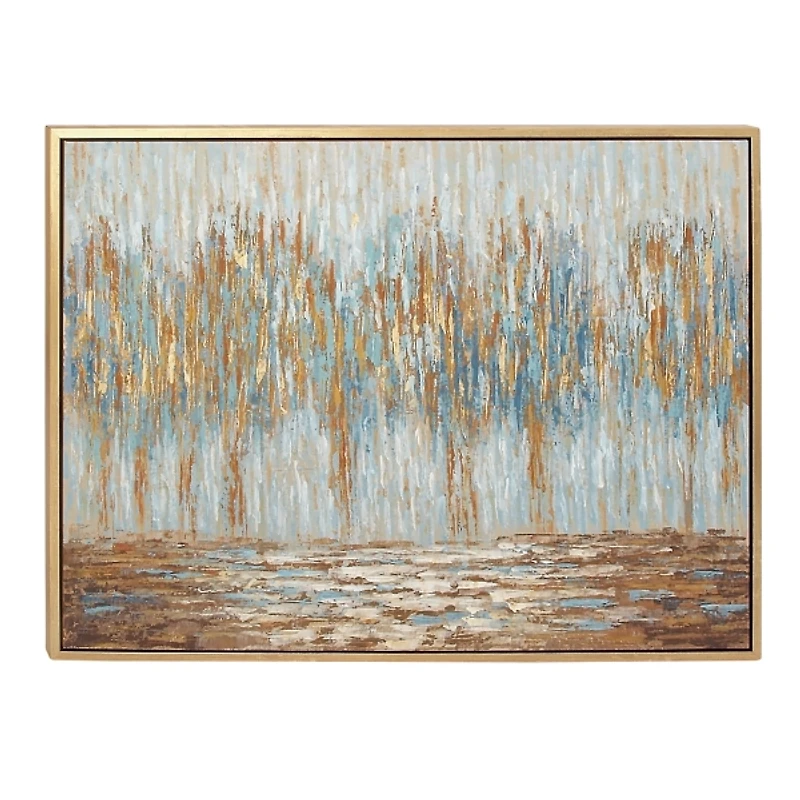 Rustic Reflections Framed Canvas Art Print