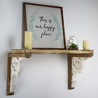 Two-Tone Corbel Shelf Brackets, Set of 2