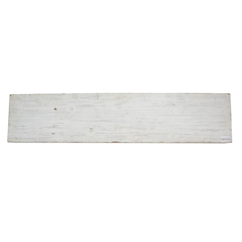 Whitewashed Wood Floating Shelf