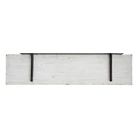 Whitewashed Wood Floating Shelf