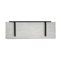 Whitewashed Wood Floating Shelf, 24 in.