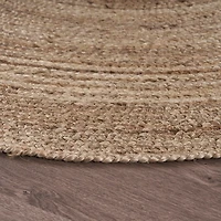 Jute Braided Round Area Rug, 4 ft.