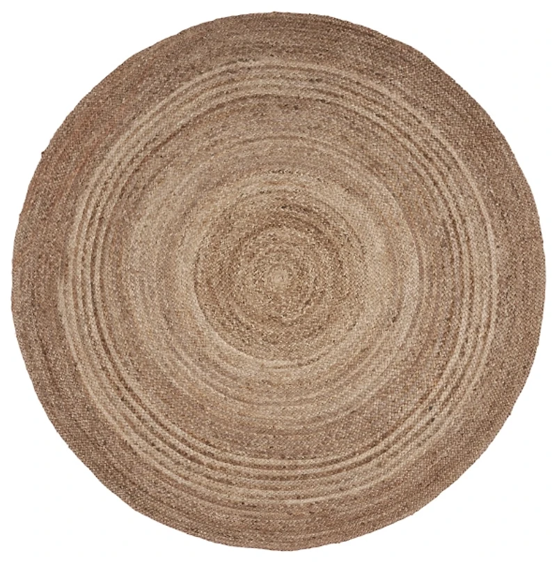 Jute Braided Round Area Rug, 4 ft.