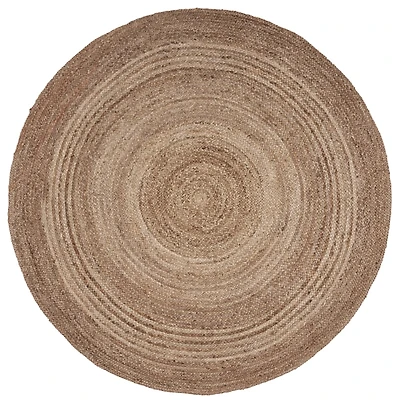 Jute Braided Round Area Rug, 4 ft.