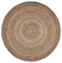 Jute Braided Round Area Rug, 4 ft.