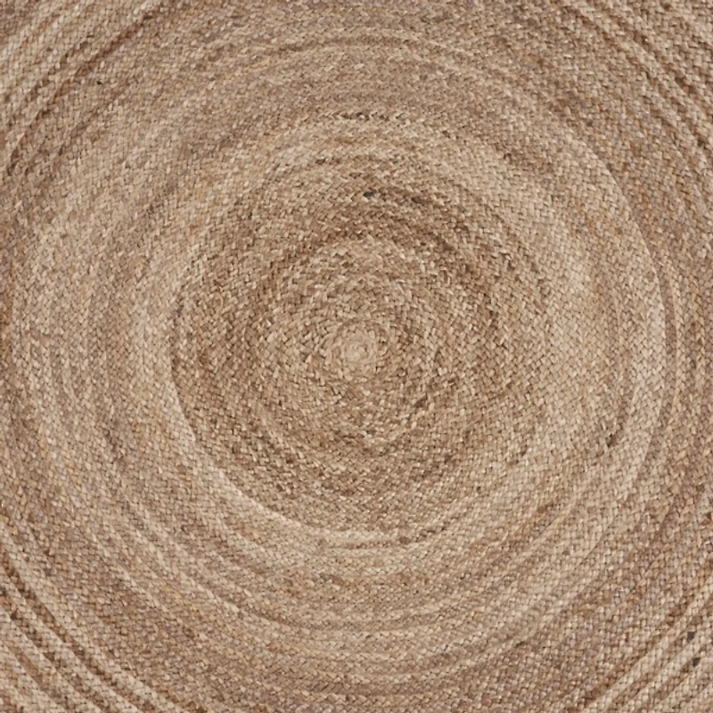 Jute Braided Round Area Rug, 6 ft.