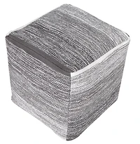 Distressed Pinson Cube Pouf