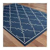 Navy Caden Outdoor Area Rug, 6x9