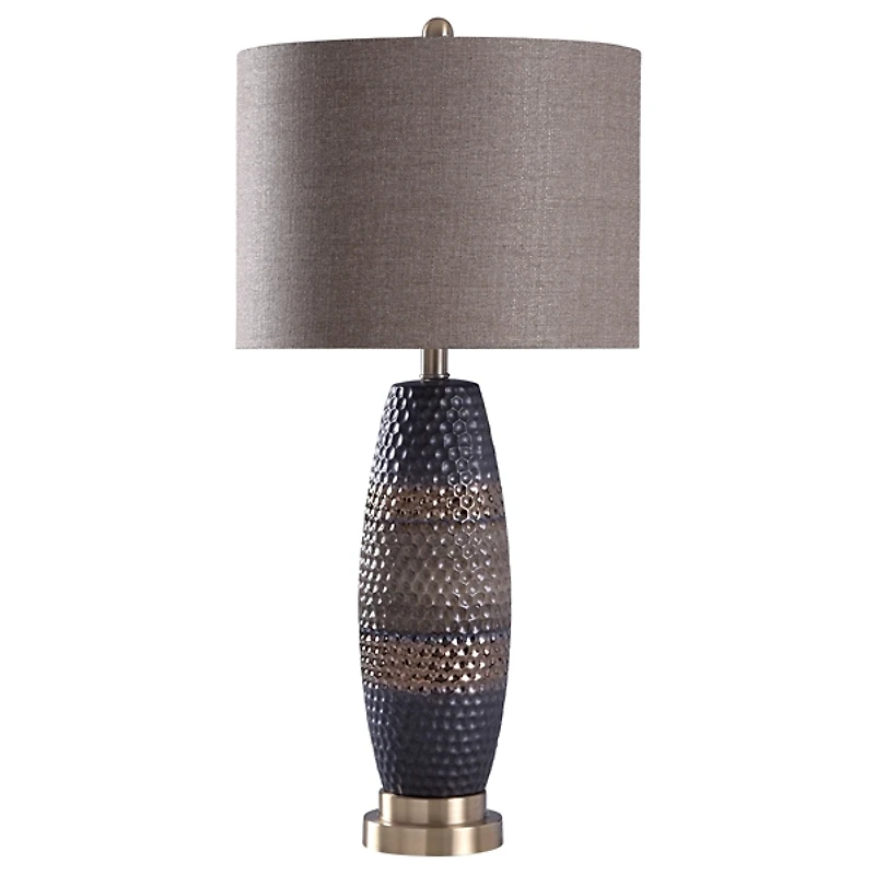 Honeycomb Bronze and Gold Table Lamp