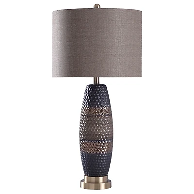 Honeycomb Bronze and Gold Table Lamp