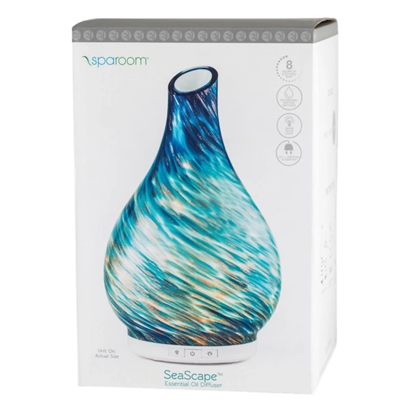 Turquoise Hand-Blown Glass Diffuser