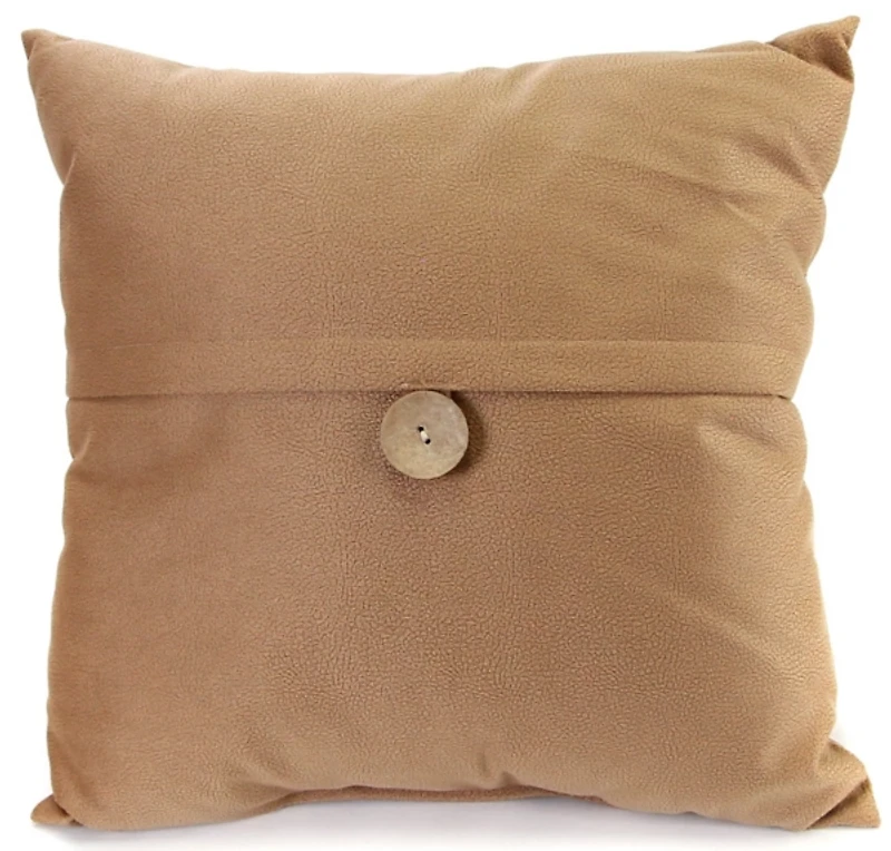 Tan Fairview Button Pillow