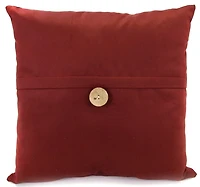 Cranberry Fairview Button Pillow