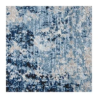 Blue Edward Overdyed Area Rug, 8x10