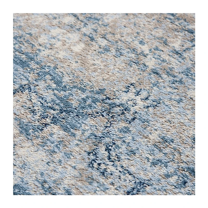 Blue Edward Overdyed Area Rug, 8x10