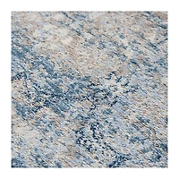 Blue Edward Overdyed Area Rug, 8x10