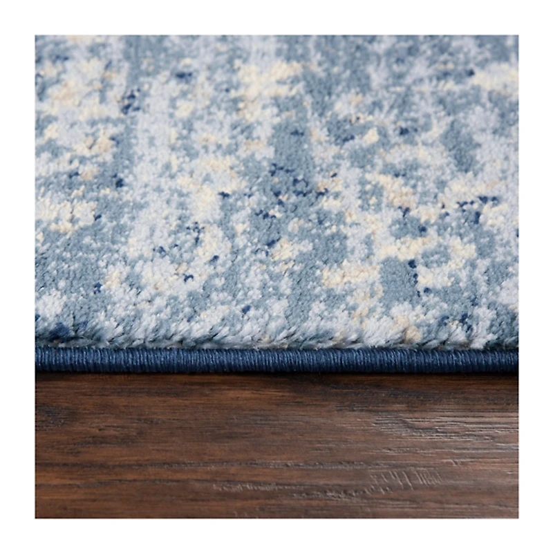Blue Edward Overdyed Area Rug, 8x10