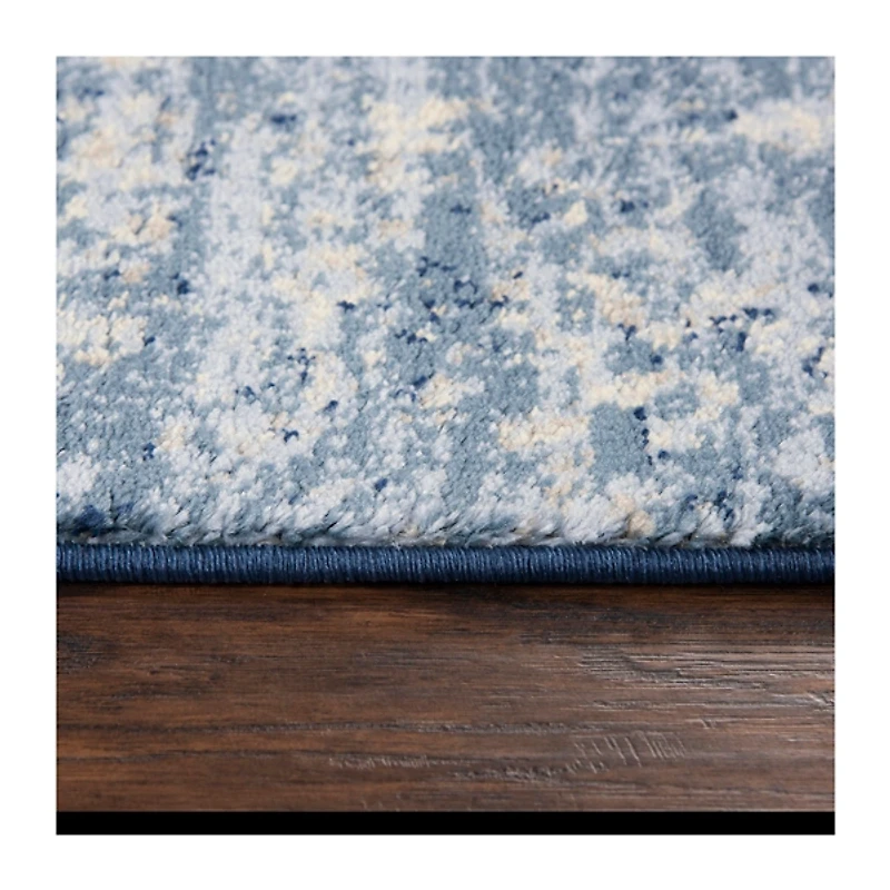 Blue Edward Overdyed Area Rug, 8x10