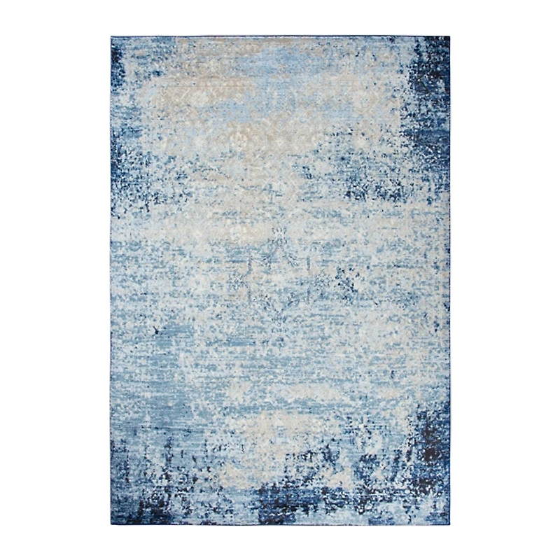 Blue Edward Overdyed Area Rug, 8x10