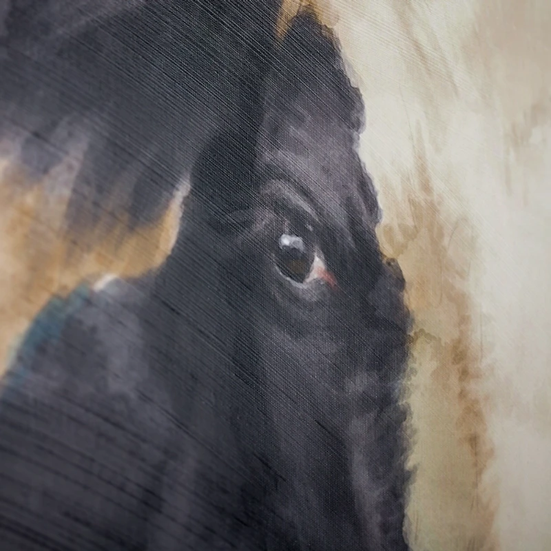 Magnolia Cow Canvas Art Print