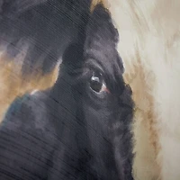 Magnolia Cow Canvas Art Print