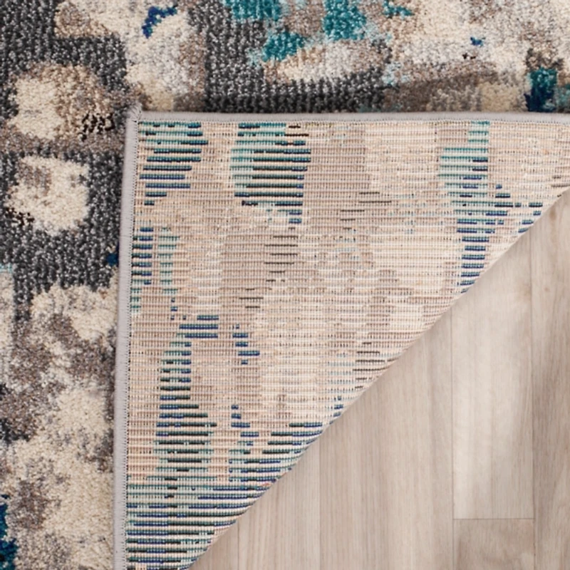 SAFAVIEH Blue & Gray Monaco Boho Dot Rug, 8x11