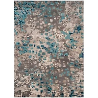 SAFAVIEH Blue & Gray Monaco Boho Dot Rug, 8x11