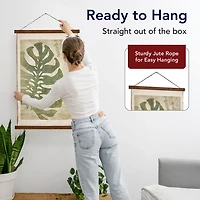 Green Taro Scroll Tapestry