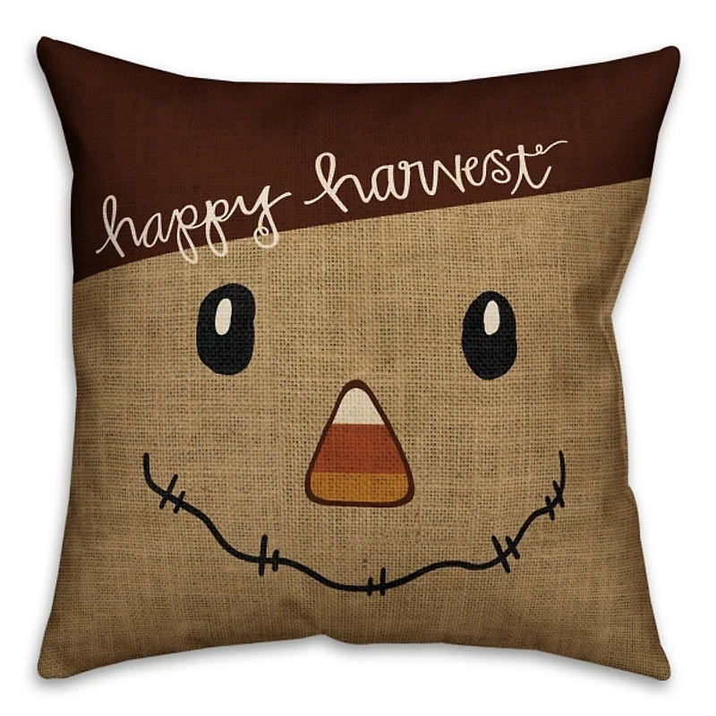 Happy Harvest Scarecrow Double Sided Pillow