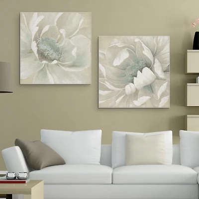 Winter Blooms I and II Canvas Art Prints, Set of 2