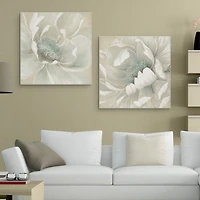 Winter Blooms I and II Canvas Art Prints, Set of 2