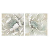 Winter Blooms I and II Canvas Art Prints, Set of 2