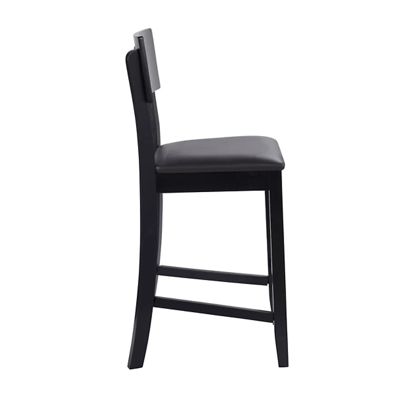 Tyler Vinyl Seat Black Counter Stool