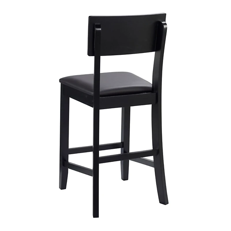 Tyler Vinyl Seat Black Counter Stool
