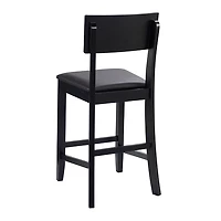 Tyler Vinyl Seat Black Counter Stool