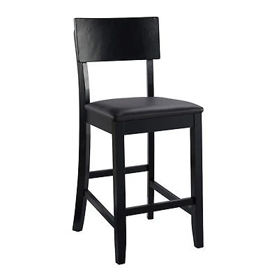 Tyler Vinyl Seat Black Counter Stool