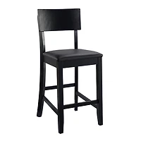 Tyler Vinyl Seat Black Counter Stool