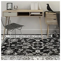 Black Alex Area Rug, 5x7