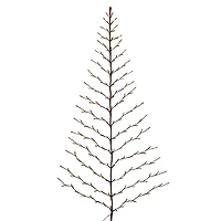 6 ft. Pre-Lit Twig Wall Hanging Christmas Tree