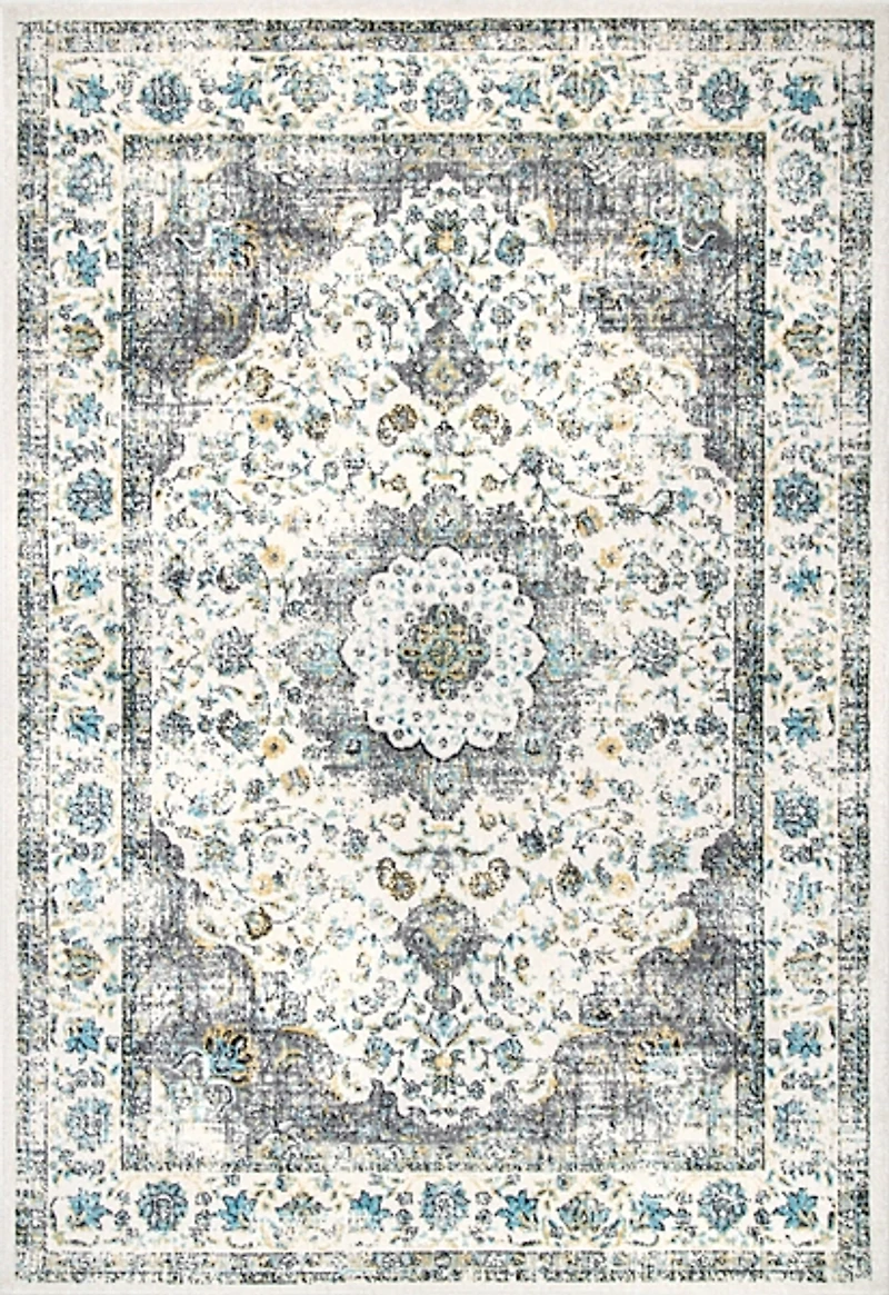 Gray Verona Medallion Area Rug, 5x7