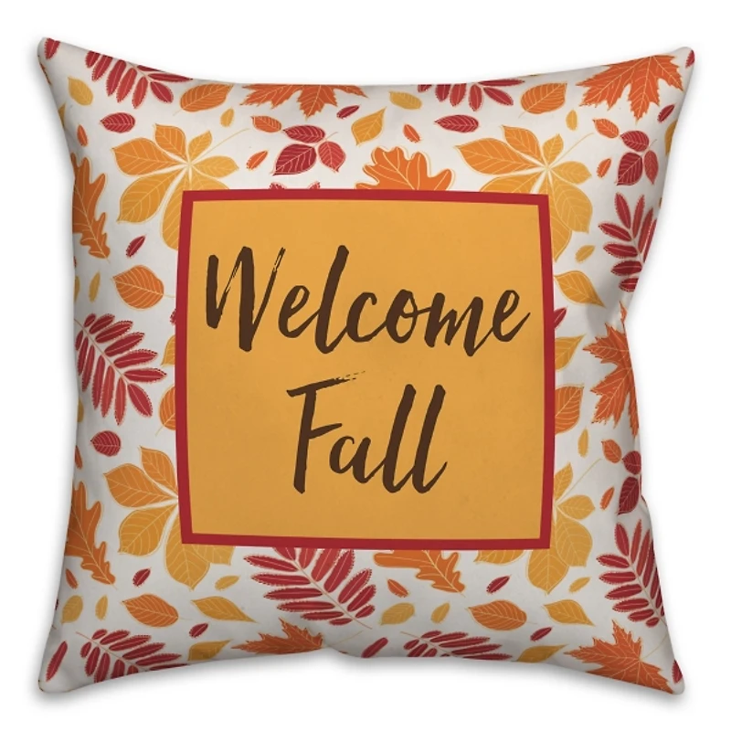 Welcome Fall Double Sided Outdoor Pillow