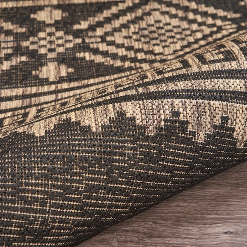 Greek Key Sun Shower Outdoor Area Rug