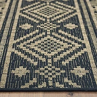 Greek Key Sun Shower Outdoor Area Rug