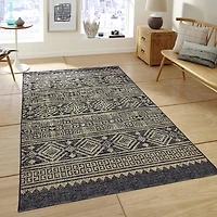 Greek Key Sun Shower Outdoor Area Rug