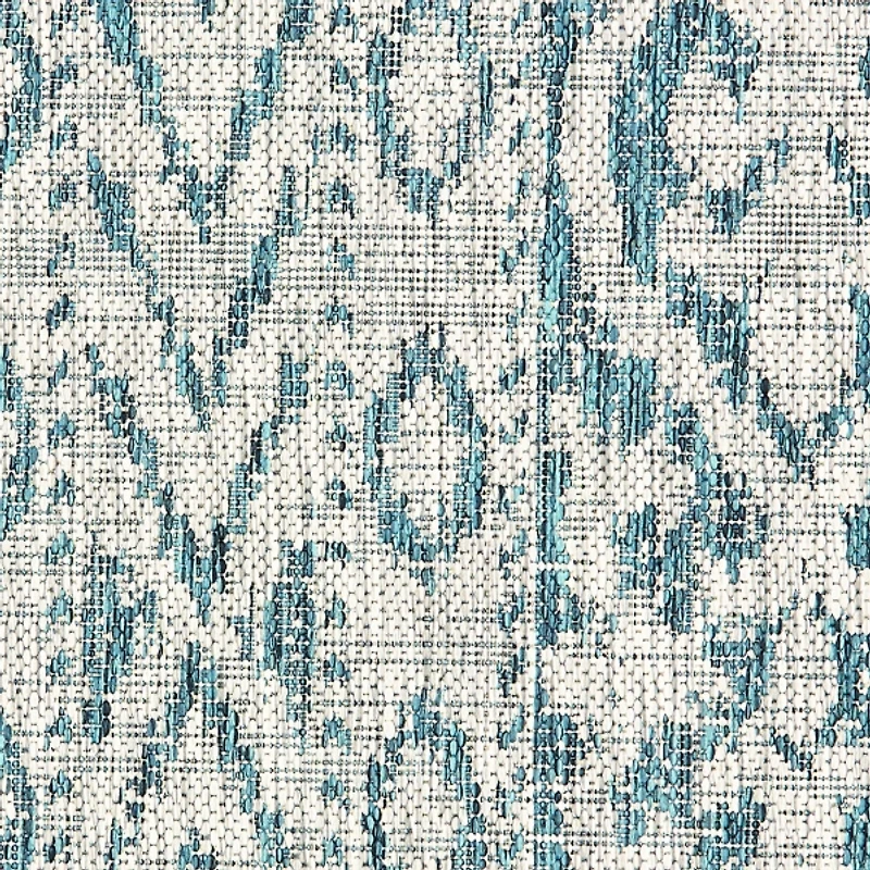 Azure Terrace Sun Shower Outdoor Area Rug, 5x8