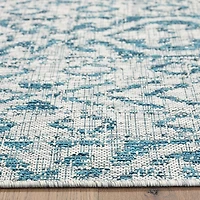 Azure Terrace Sun Shower Outdoor Area Rug, 5x8